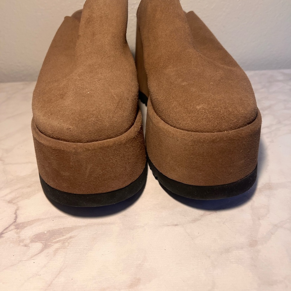 Free People X Avery Closed Platform Brown Suede Women Women’s Size 41 - Picture 3 of 6